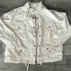 Women’s Beige Light Utility Jacket - Large
